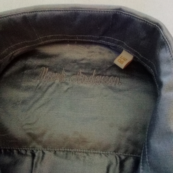 Mark Anderson 100% Pure Dupion Stripe Silk. - Picture 2 of 8